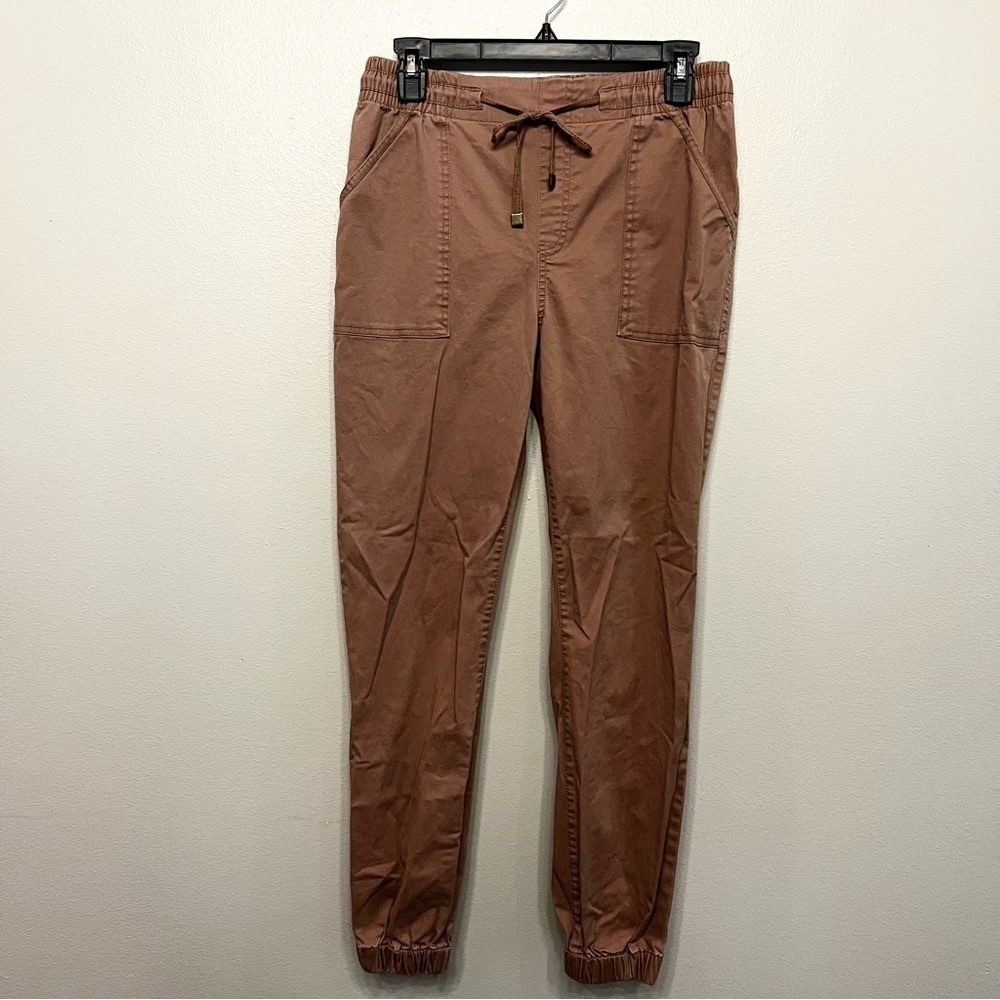 Frye & Co Womens Jogger Pants Size Medium Pink Pull On